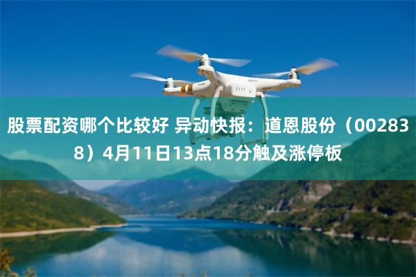 股票配资哪个比较好 异动快报：道恩股份（002838）4月11日13点18分触及涨停板