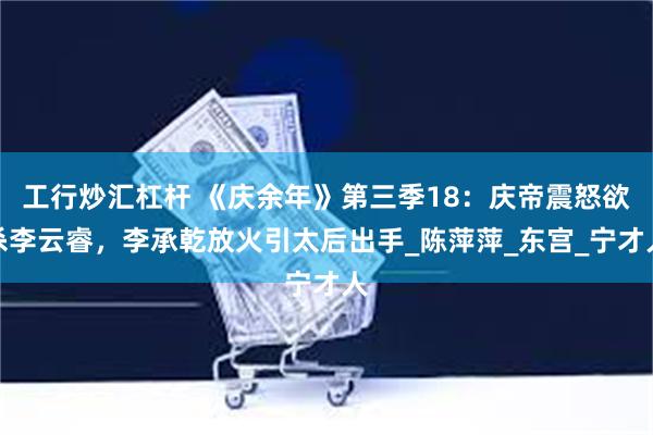 工行炒汇杠杆 《庆余年》第三季18：庆帝震怒欲杀李云睿，李承乾放火引太后出手_陈萍萍_东宫_宁才人