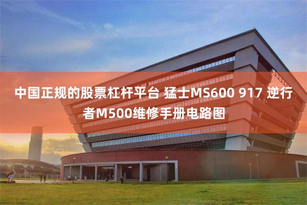 中国正规的股票杠杆平台 猛士MS600 917 逆行者M500维修手册电路图